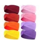 1pcs Solid Color Headband Twist Knotted Hair Band Elastic Hair Band Non Slip Sweat Band Headwear