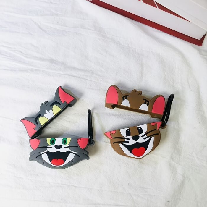 [Tom & Jerry Earbuds Case] Compatible with AirPods Pro & Pro 2, Cute Cartoon Shell Design, Portable, Official Warner Bros. Licensed Accessory, 1pc - Image 2