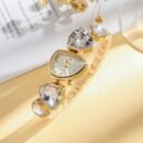 New Women's Watch with Minimalist Multicolor Elegant Dial, Alloy Quartz Movement, Suitable for Daily Wear and Birthday Gift Choice