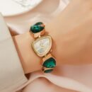 New Women's Watch with Minimalist Multicolor Elegant Dial, Alloy Quartz Movement, Suitable for Daily Wear and Birthday Gift Choice
