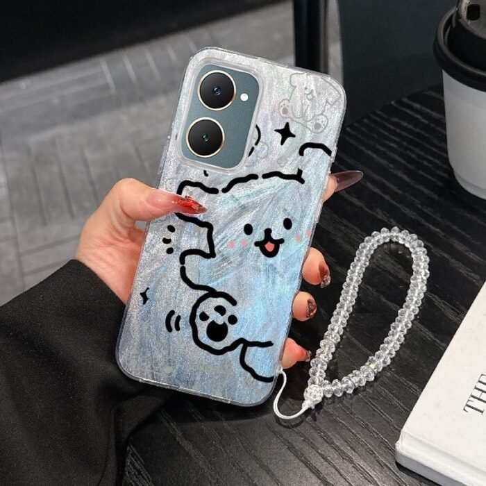 IQOO Z9 LITE5G Cute Line Dog Bracelet Combination Set phone Case for IQOO Z9 LITE5G with pet Shock proof design perfect for popular - Image 14