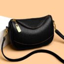 Women'S Vintage Crossbody Bag - Brown Purse with Adjustable Strap, Zipper Closure, Elegant Everyday & Formal Handbag for Women, Durable Fabric Construction, Crossbody Purse, Versatile Accessory, Textured Finish, Goldtone Hardware