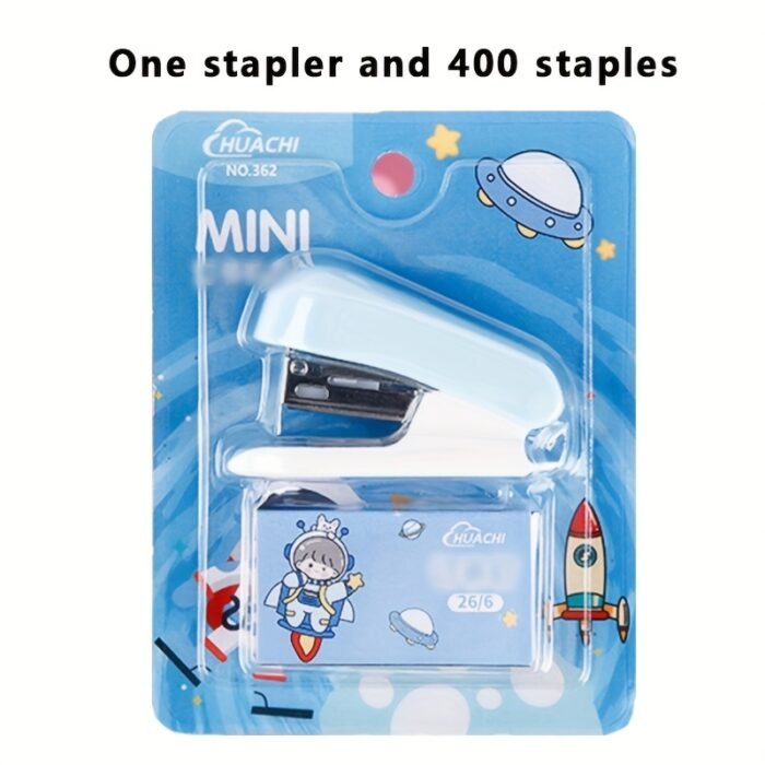 Pink Mini Stapler - Portable Manual Paper Binding Tool for Students & Office Use, Compact Design, Up to 35 Nailed Sheets, Multifunctional Small Stationery Essential - Image 9