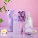 WANMEI 4Pcs/set Silicone Scalp Massage Comb Detangling Hair Brush Hairdressing Hair Dye Barber Styling Tools