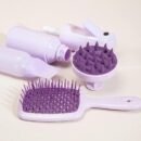 WANMEI 4Pcs/set Silicone Scalp Massage Comb Detangling Hair Brush Hairdressing Hair Dye Barber Styling Tools