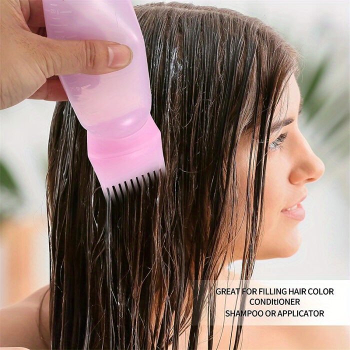 WANMEI 4Pcs/set Silicone Scalp Massage Comb Detangling Hair Brush Hairdressing Hair Dye Barber Styling Tools - Image 13