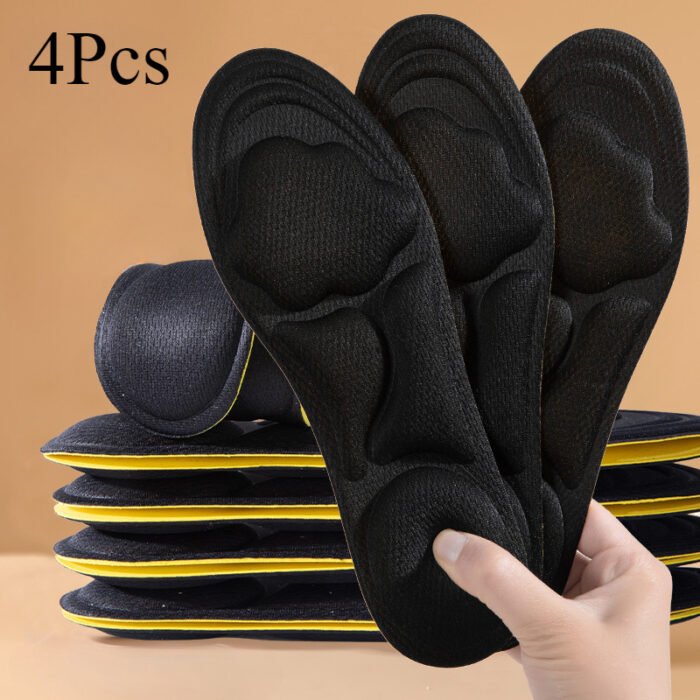 4pcs Unisex 6D Cloud Shoe Insoles, Thick Soft and Comfortable Breathable Insoles for Sports and Casual Wear, Memory Foam Material - Image 8