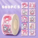 [Cute Cartoon] Sanrio Hello Kitty Stickers | 500pcs | Plastic | Non-Textile | Daily & Casual | Teen Gift | Thanksgiving & Ramadan Holiday Decor