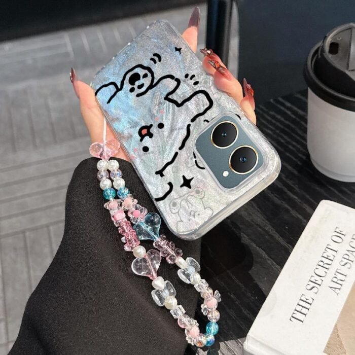 IQOO Z9 LITE5G Cute Line Dog Bracelet Combination Set phone Case for IQOO Z9 LITE5G with pet Shock proof design perfect for popular - Image 10