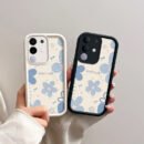 This Is a Cute Blue Flower Phone Case Designed for The VIVO Y29 4G, Featuring a Soft And Playful Style. It Is Elegant, Durable, And Resistant to Dirt, with a Unique Design That Stands Out. The Case Offers Protection with Shock-Absorbing Features And Is Perfect for a Youthful, Trendy Look. It'S a Fashionable Gift for Those Who Appreciate a Fresh, Artistic Vibe, Suitable for Both Casual And Anime