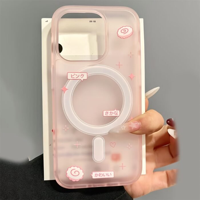 Adorable Fish-Themed Phone Case with a Matte Finish, Featuring a Heart Design, Perfect for. It'S Transparent, Shockproof, And Compatible with for iphone Models 13 to 16 Pro Max, Making It an Ideal Gift. - Image 6
