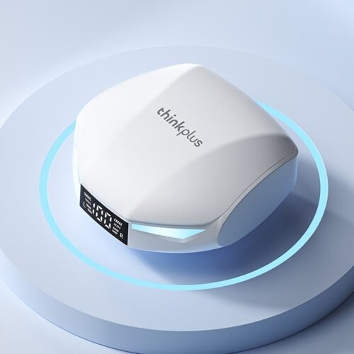 Lenovo XT53 True Wireless Earbuds with Surround Spatial Stereo, Wireless 5.0, USB-C Charging, and Digital Display - Perfect for Audiophiles at Home