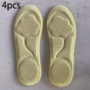 4pcs Unisex 6D Cloud Shoe Insoles, Thick Soft and Comfortable Breathable Insoles for Sports and Casual Wear, Memory Foam Material