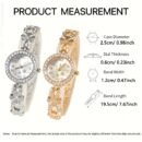 Women's Rhinestone Flower Design Bracelet Watch, Perfect for Birthday Gifts and Casual Attire