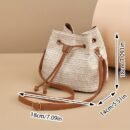 Women's Retro Bohemian Woven Crossbody Bag with Adjustable Strap & Magnetic Closure - Light Brown/White Wicker Texture Handbag, Golden-Tone Hardware, Lining - Beach Bag for Vacation, Everyday & Formal Events - Two Colors Available (Light Brown White) - Woven Fabric Design, Secure Drawstring Closure, Versatile Bohemian Style, Durable & Stylish for Casual Formal Outfits, Vacation Accessory, Lightweight Handbag, Fashion Women, Boho Lovers