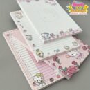 1pc/4pcs for Hello Kitty Sticky Notebooks - Assorted Designs, Perfect for Office, Notes, and School, Cute Stationer