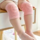 Four-Season Plush Baby Knee Pads with Adjustable Elastic Cuffs - Non-Slip Crawling & Walking Support for Infants, Soft Breathable Design in Light Blue, Yellow, Pink, Beige, Baby Knee Pads, Crawling Baby Gear, Playful Design, Comfortable Fit
