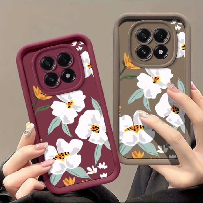 Retro Camellia Flower Phone Case Suitable for OPPO F29/F29 Pro Soft TPU Shockproof Full Coverage Back Cover Protective Phone Shell - Image 10