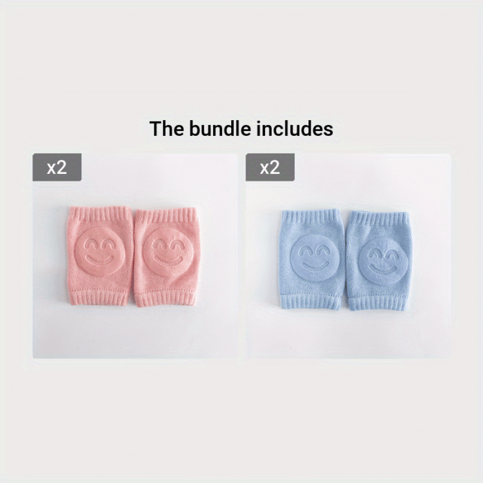 Four-Season Plush Baby Knee Pads with Adjustable Elastic Cuffs - Non-Slip Crawling & Walking Support for Infants, Soft Breathable Design in Light Blue, Yellow, Pink, Beige, Baby Knee Pads, Crawling Baby Gear, Playful Design, Comfortable Fit - Image 13