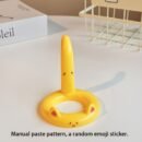 Cartoon Cat Phone Holder - Adjustable Angle, Portable Desktop Stand | Cute Cat Design Compatible with Most Phones | Multi-Functional for Watching Videos/Streaming/Making Video Calls (Yellow/White/Black)
