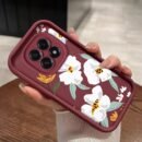 Retro Camellia Flower Phone Case Suitable for OPPO F29/F29 Pro Soft TPU Shockproof Full Coverage Back Cover Protective Phone Shell
