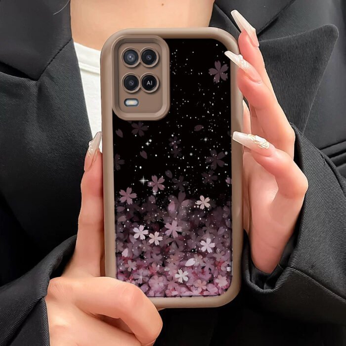 High-Quality Phone Case Featuring Pink Floral Sakura Design, Compatible with for Oppo A54, This Soft Shockproof Shell Offers Full Coverage Protection And Is Suitable for Both Men And Women