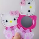 2025 New Sanrio for hello kitty Phone Case Stand, Multifunctional Phone Holder with Small Mirror, Exquisite Design Makeup Mirror Desktop Phone Stand, Perfect Gift! Christmas Gift, Suitable for iPhone 13 and All Phone Cases