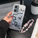 IQOO Z9 LITE5G Cute Line Dog Bracelet Combination Set phone Case for IQOO Z9 LITE5G with pet Shock proof design perfect for popular