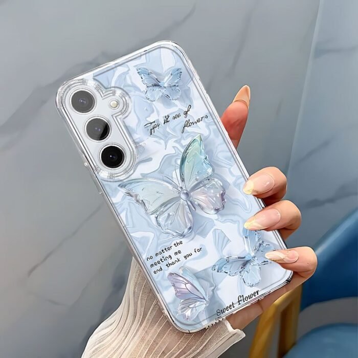 Beautiful Butterfly Phone Case Suitable for Samsung Galaxy A02 A03S A04 A05S A06 A13 A14 A15 A16 5G A21S A22 A23 A24 A25 A26 A32 A34 A35 A36 A50 A52 A53 A54 A55 A56 A73 S21 Ultra S22 Plus S23+ S24 FE S48 Cartoon Transparent Anti-Fall Full Coverage TPU Soft Shockproof Protective Creative Fashionable Shell - Image 10
