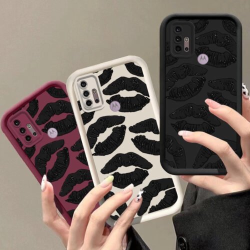 Suitable for Motorola MotoG30 Phone Case - Stylish Essential Style Choice, Perfect for Casual Entertainment, British Soft Silicone Full Coverage Candy Color Anti-Drop Minimalist Cartoon Design