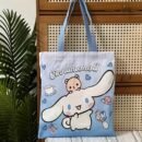 1pc Sanrio for hello kitty for my melody for kuromi for cinnamoroll Cute Cartoon Large Capacity Tote Bag, Foldable Shoulder Bag with Fixed Strap, Open Closure, Unlined, for Daily Commute, Laptop Bag, Small Gift Prize, Computer Bag, Sanrio