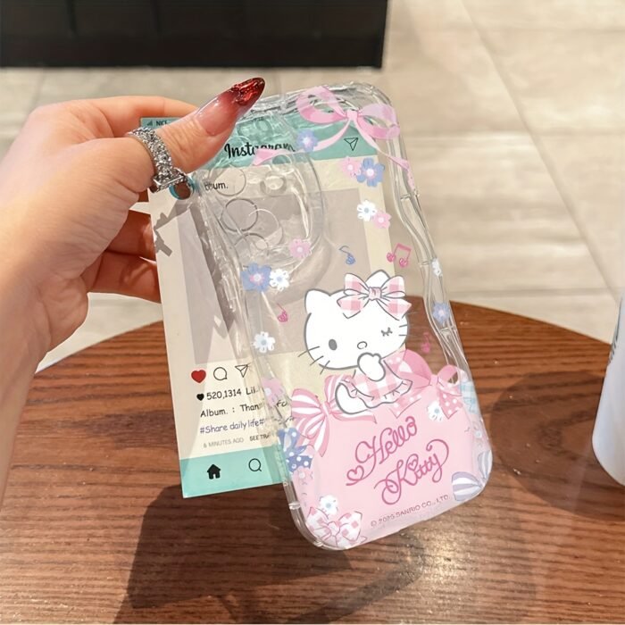 Sanrio Hello Kitty Cute Musical Note Phone Case Suitable for Samsung Galaxy A56, A26, A36, A55, A35, A06, A16, A05, A14, A24, A34, A54, A15, A05S, A25, A23, A33, A53, A73, A13 4G/5G Shockproof Soft TPU Back Cover, Cute Phone Case, Smartphone Case, Mobile Cover, Playful Aesthetic, Anime Style, Durable Material, Shockproof Back Cover, Anime Lovers - Image 4