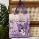 1pc Sanrio for hello kitty for my melody for kuromi for cinnamoroll Cute Cartoon Large Capacity Tote Bag, Foldable Shoulder Bag with Fixed Strap, Open Closure, Unlined, for Daily Commute, Laptop Bag, Small Gift Prize, Computer Bag, Sanrio