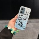 IQOO Z9 LITE5G Cute Line Dog Bracelet Combination Set phone Case for IQOO Z9 LITE5G with pet Shock proof design perfect for popular