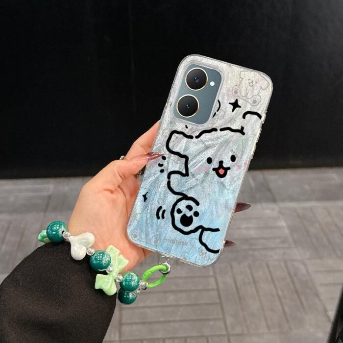 IQOO Z9 LITE5G Cute Line Dog Bracelet Combination Set phone Case for IQOO Z9 LITE5G with pet Shock proof design perfect for popular - Image 6