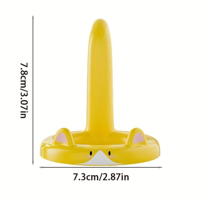 Cartoon Cat Phone Holder - Adjustable Angle, Portable Desktop Stand | Cute Cat Design Compatible with Most Phones | Multi-Functional for Watching Videos/Streaming/Making Video Calls (Yellow/White/Black) - Image 8