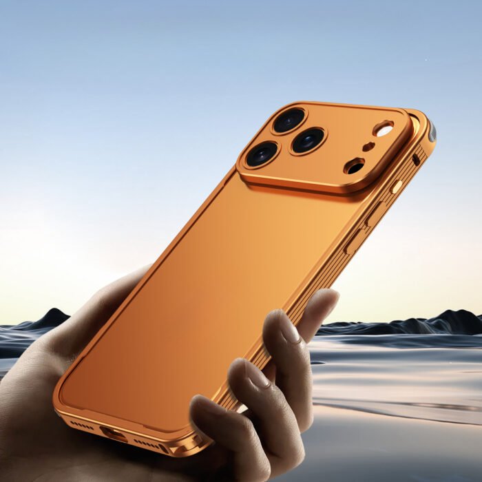 Metal Frame Seahorse Buckle Hollow Cooling Phone Case, Compatible with for iphone 17 Pro Max/17 Pro/17, Phone Cases, Max Phone, Phone Cover, Honor Phone, Handy Cover, Hand Phone Cover, Ph For Girl/women, Ph Aesthetic, Cover, Phonecase - Image 4