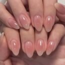 30pcs Nude Pink Short Almond Press-On Nails, Glossy Finish, Soft and Stylish Fake Nails for Women & s, Party Wear, Easy to Remove, Reusable with Jelly Glue and Nail File Included