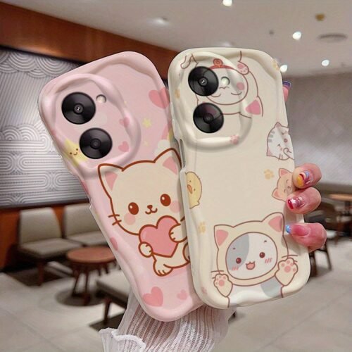 NY0157 NYW for Vivo for VIVO Y28 Y29 Y39 Y18S Y03 Y04 45G Phone Case Featuring a Cute Kitten Design, Ideal for Women. This Soft Case Offers Protection Against Drops And Is Shockproof, with Anti-Fouling Properties.