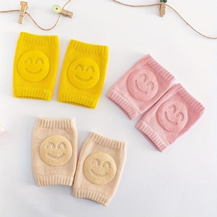Four-Season Plush Baby Knee Pads with Adjustable Elastic Cuffs - Non-Slip Crawling & Walking Support for Infants, Soft Breathable Design in Light Blue, Yellow, Pink, Beige, Baby Knee Pads, Crawling Baby Gear, Playful Design, Comfortable Fit - Image 9
