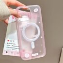 Adorable Fish-Themed Phone Case with a Matte Finish, Featuring a Heart Design, Perfect for. It'S Transparent, Shockproof, And Compatible with for iphone Models 13 to 16 Pro Max, Making It an Ideal Gift.