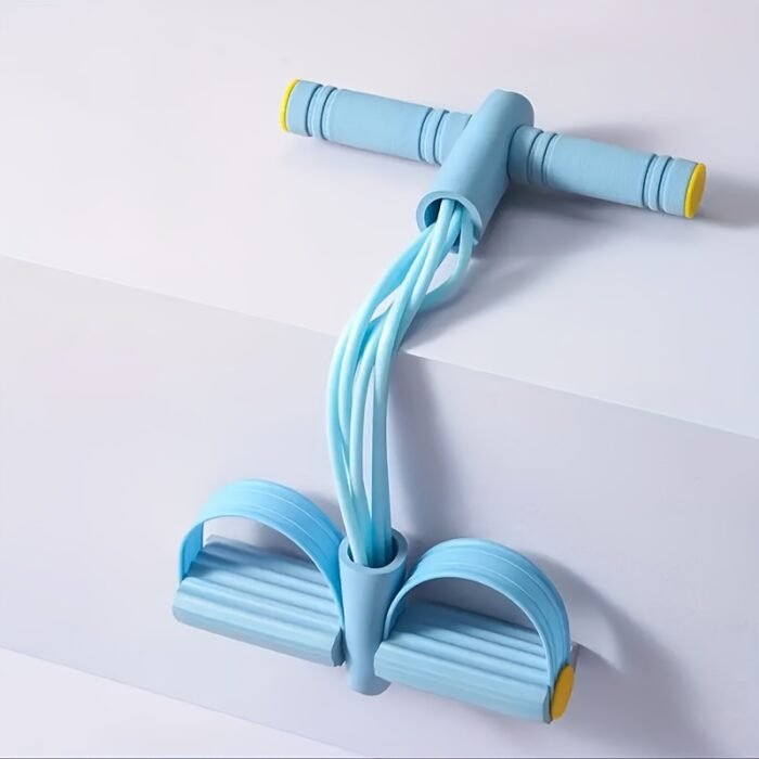 6-Tube Elastic Yoga Pedal Resistance Bands, Multifunctional Pedal Pull Rope Resistance Bands, Ankle Pullers for The Pedal, AB Fitness Equipment for Sit-Up Exercises, Yoga Stretching And Slimming Training Equipment, Designed for Workouts Targeting The Abdomen, Waist, Arms, And Legs. - Image 6