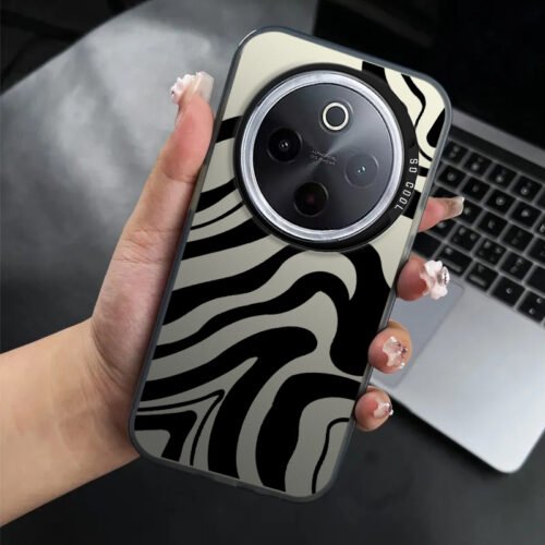 for IQOO Z10 phone case thick line corrugated pattern, lens step protection INS style case, Smartphone Cover, Mobile Case, Corrugated Design, Textured Pattern, Shockproof Material, Durable Case, Protective Case, Iqoo Cover, Mobile Gamers, Gadget Lovers