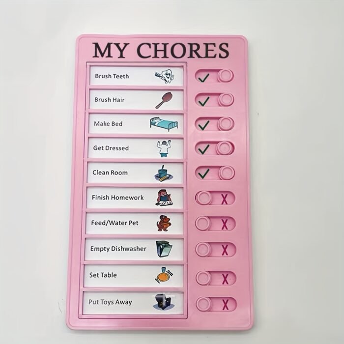 1pc Family Planner with Detachable Blank Pages & Chore Chart - Weekly Layouts, Habit Tracker, PVC Binder-like Cover - Undated Calendar Organizer for Adults, Home Management System with Labeled Sections (Durable, Portable, Easy-to-Use) - Minimalist Design with Color-Coded Tabs & Checkboxes - Daily Task Planner for Self-Discipline Tracking & Family Coordination - Compact & Flexible - Image 7