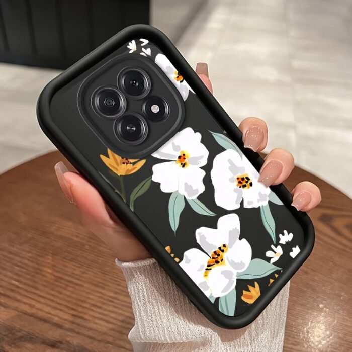 Retro Camellia Flower Phone Case Suitable for OPPO F29/F29 Pro Soft TPU Shockproof Full Coverage Back Cover Protective Phone Shell - Image 5