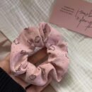 A cute Hello Kitty large intestine ring, charming pink dopamine hair accessories.