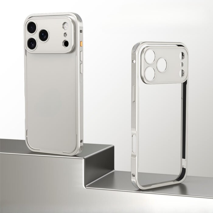 Metal Frame Seahorse Buckle Hollow Cooling Phone Case, Compatible with for iphone 17 Pro Max/17 Pro/17, Phone Cases, Max Phone, Phone Cover, Honor Phone, Handy Cover, Hand Phone Cover, Ph For Girl/women, Ph Aesthetic, Cover, Phonecase - Image 5