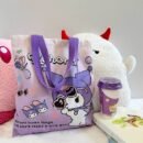 1pc Sanrio for hello kitty for my melody for kuromi for cinnamoroll Cute Cartoon Large Capacity Tote Bag, Foldable Shoulder Bag with Fixed Strap, Open Closure, Unlined, for Daily Commute, Laptop Bag, Small Gift Prize, Computer Bag, Sanrio