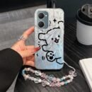 IQOO Z9 LITE5G Cute Line Dog Bracelet Combination Set phone Case for IQOO Z9 LITE5G with pet Shock proof design perfect for popular