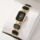 Classic Timepiece, Elegant Companion: Trendy Unisex Quartz Watch Set - Perfect for Travel, Work, and Gatherings, Ideal Gift for Loved Ones and Friends, Formal Occasions, Party Accessory, Sophisticated Look, Fashionable Jewelry, Shockresistant Movement, Durable Alloy Case, Luxury Wristwatch, Fashion Lovers